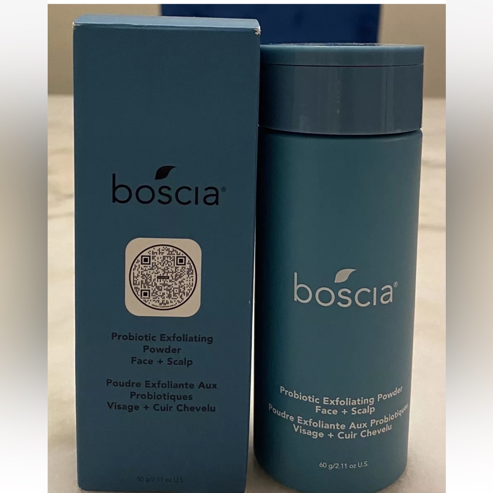 Boscia Probiotic Exfoliating Powder Face + Scalp-2.11oz NIB💙